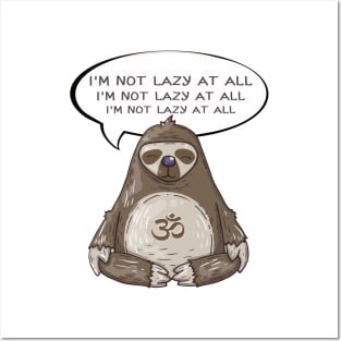 Sweet Sloth. Affirmation Sloth. Posters and Art